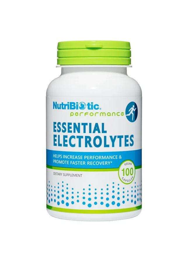 Незаменимые электролиты Essential Electrolytes 30 вегетарианских капсул NutriBiotic (362971456)