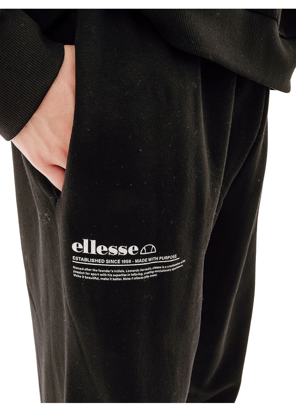 Черные спортивные демисезонные брюки Ellesse