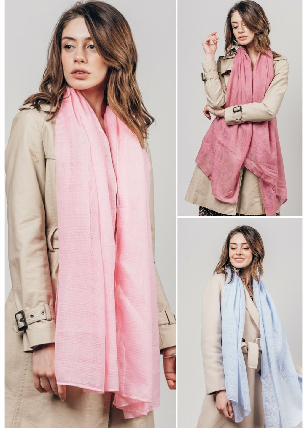 Комплект із 3-х шт. Весняний шарф, палантин Famo (324101885)