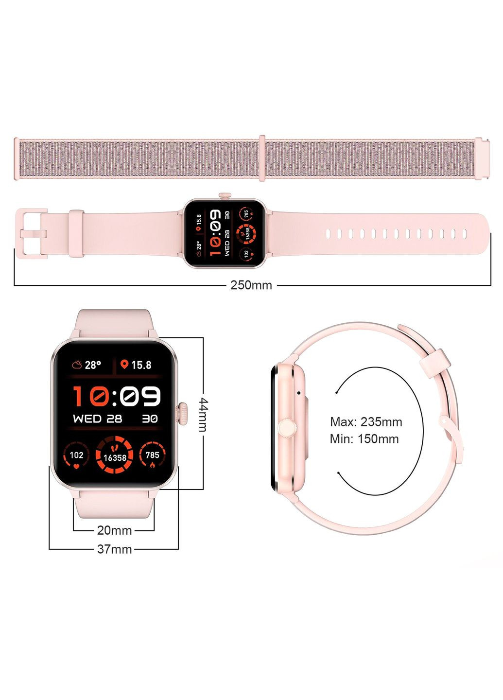 Годинник R50 Pink Blackview (371767738)
