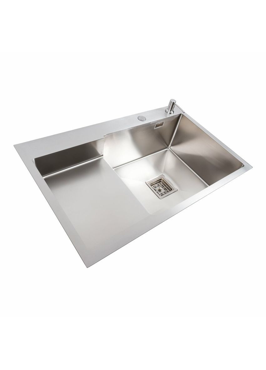 Кухонна мийка 78*50С R нержавійка Handmade (поглиблена полиця, 3.0/1.0 мм) Platinum (336938578)