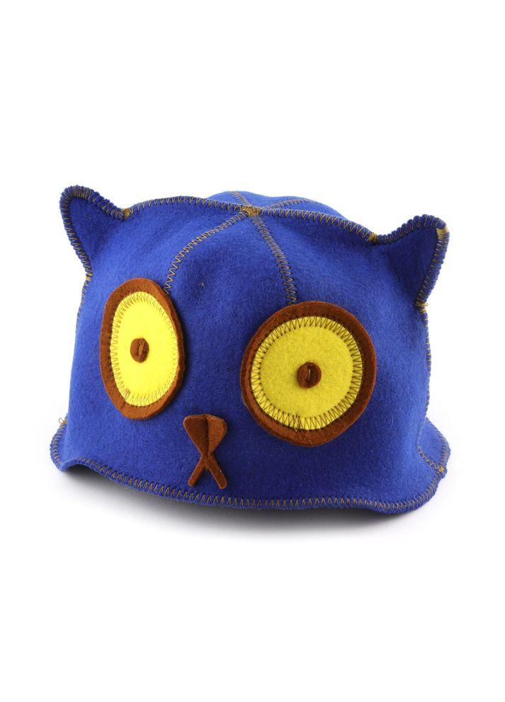 Шапка для бани и сауны "Котяра" искусственный фетр No Brand (324074376)