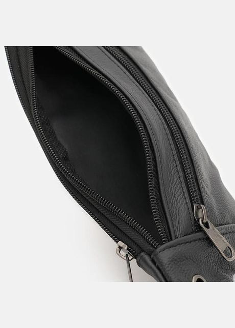 Сумка на пояс мужская кожаная спортивная через плечо Черный 34924 Borsa Leather (338889885)