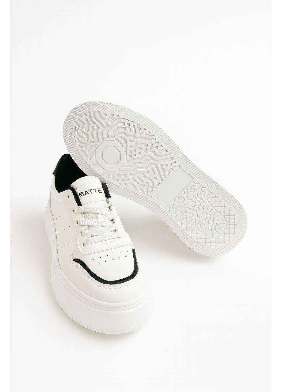 Білі стильні жіночі кеди у білому кольорі MATTE