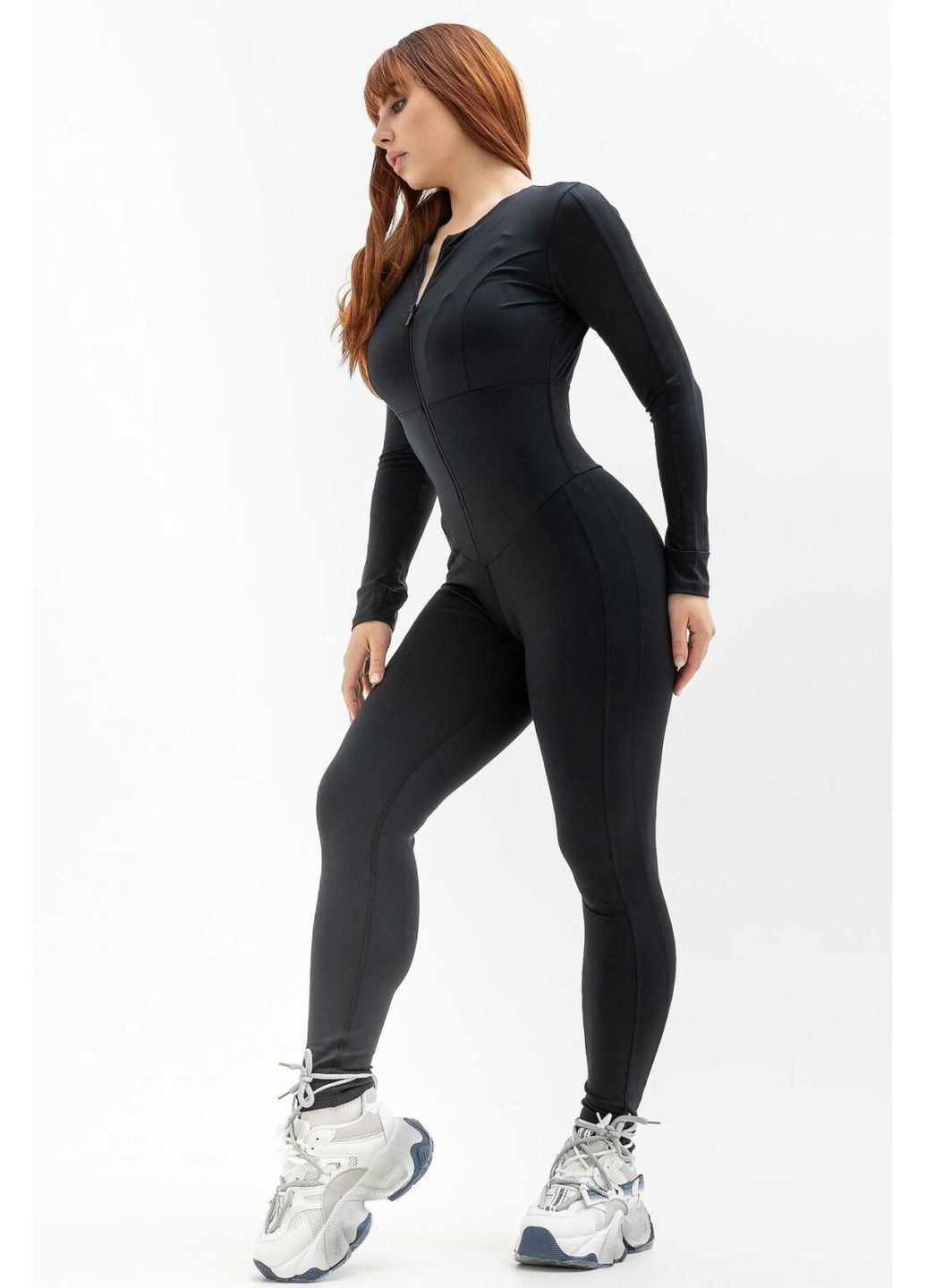 Комбинезон с корсетом TOTALFIT комбинезон-брюки однотонный чёрный кэжуал полиэстер