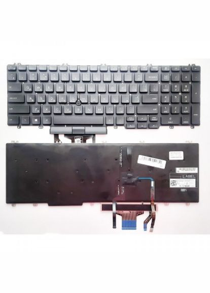Клавіатура ноутбука П подсв UA (A46189) Dell latitude 5500/5501,precision 3501/3540/3541 черн т (275092636)