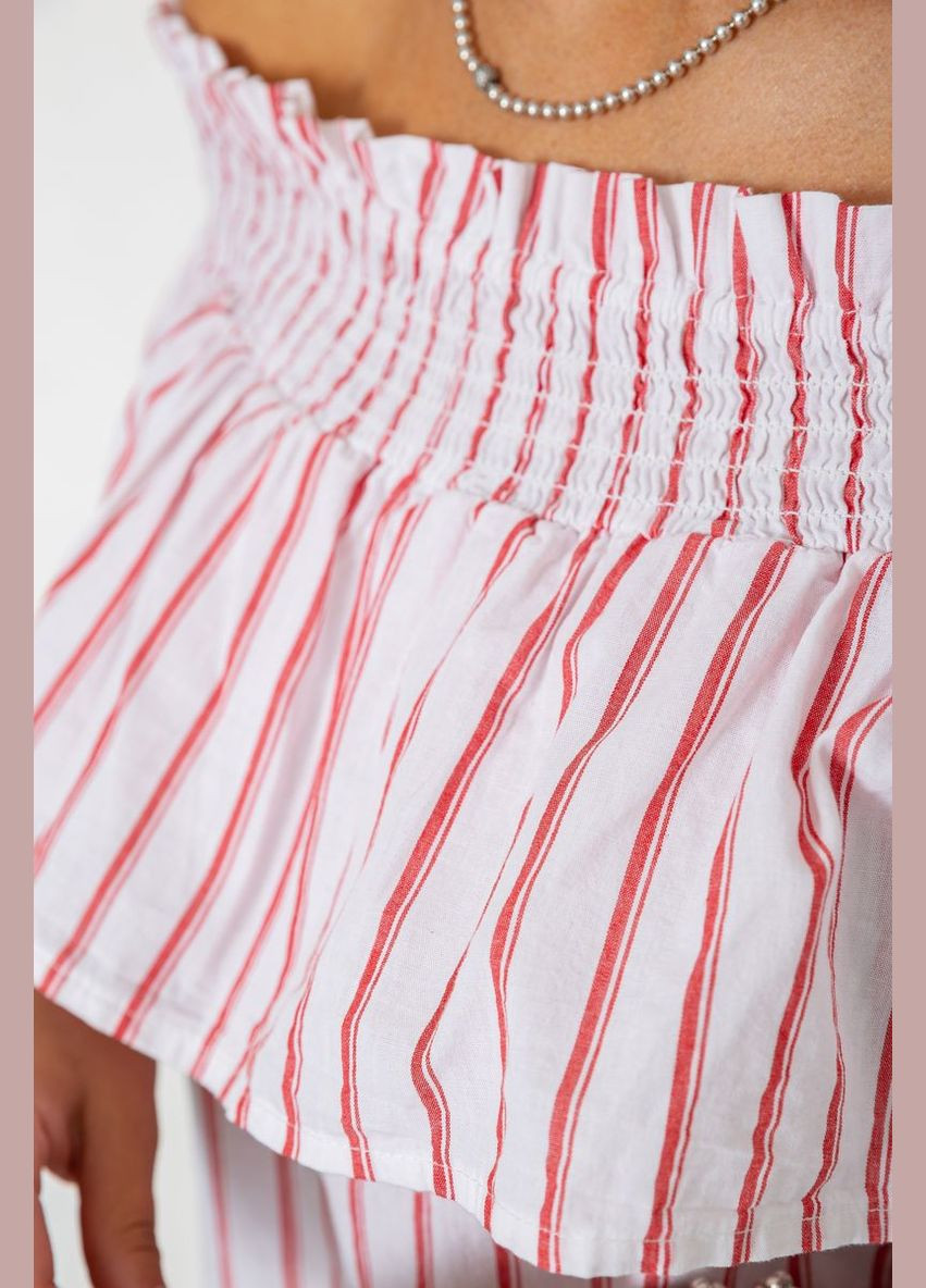 Комбинированная блуза в полоску, 244r302-1 Ager