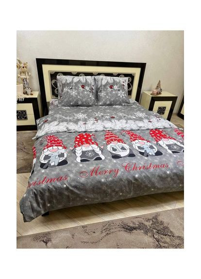 Односпальный - полуторный комплект постельного белья Бязь Gold - Lux размер 150х220 см Новогодний Vital-Textile (367269028)