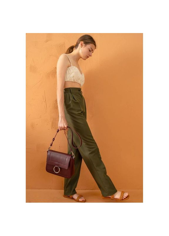 Сумка жіноча шкіряна через плече Jessie бордова The Wings (302007373)