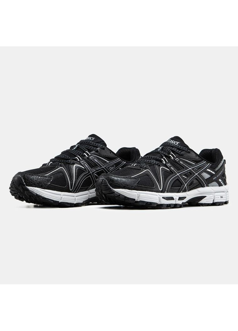 Черные демисезонные кроссовки мужские asics gel-kahana 8 black white v2 асикс гель кахано No Brand