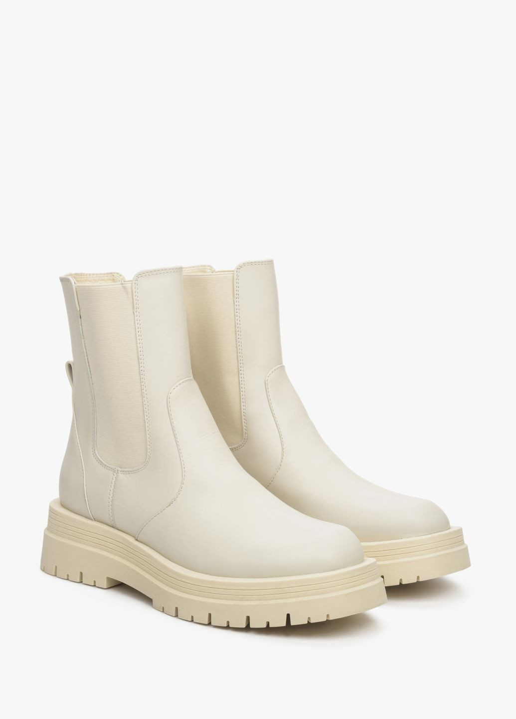 Осенние челси, цвет молочный Estro