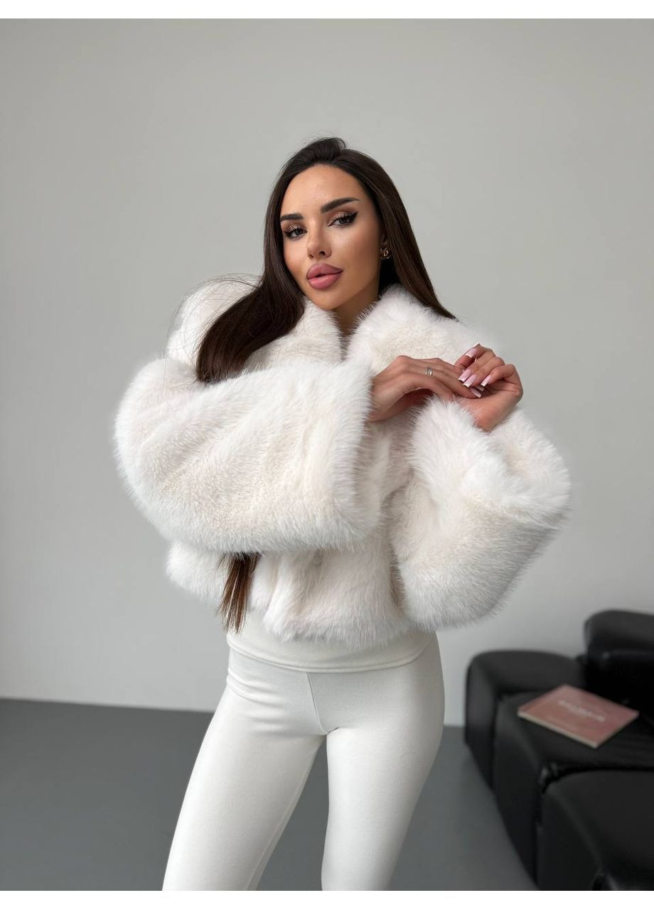 Укороченная шуба из мягкого меха No Brand (370032353)