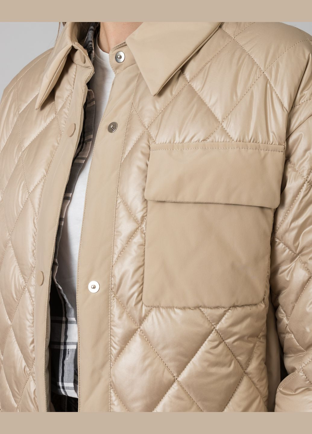 Бежевая куртка (к621) Towmy