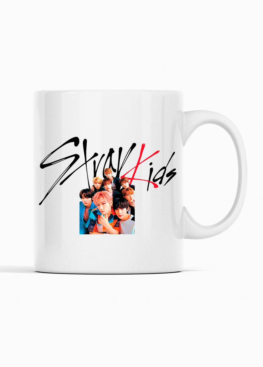 Білий кухоль (чашка) з принтом Група Stray Kids. Пан Чхан, Лі Ноу, Чханбін, Хенджін, Джісон, Фелікс, IN Кавун Чашка (316112625)