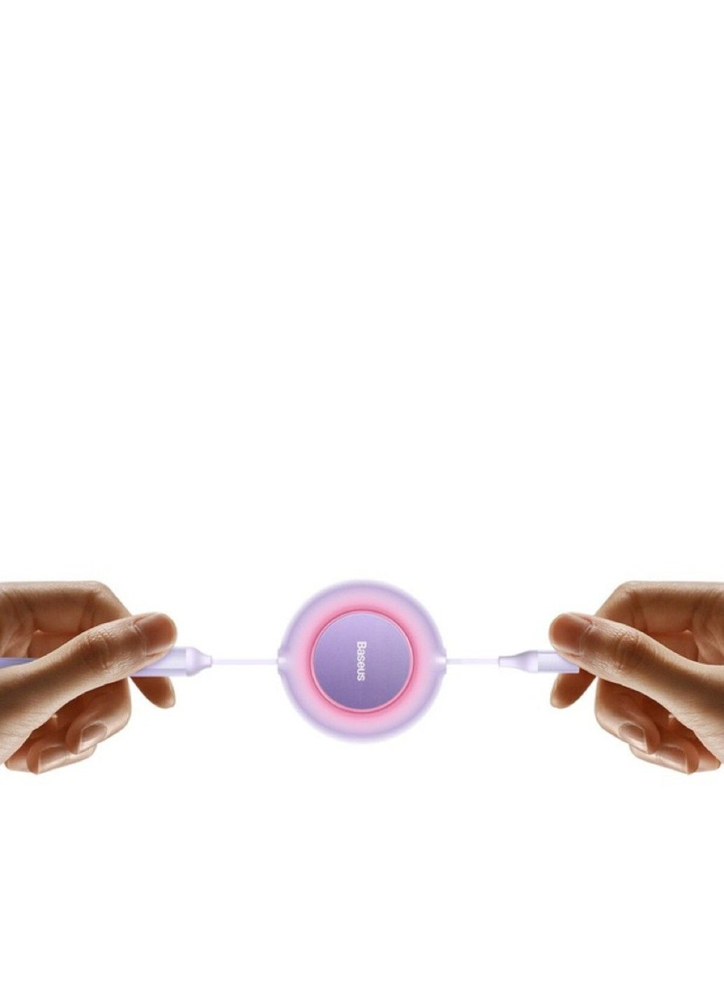 Кабель Bright Mirror 2 Series Retractable 3-in-1 Fast Charging Data Cable Type-C to M+L+C 100W 1.1m Purple Baseus (371363134)