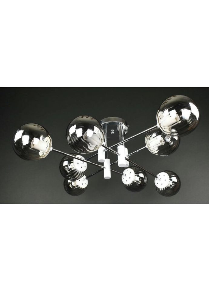 Люстра потолочная на 8 лампочек 27194 Белый 26х83х83 см. Sunnysky (324396000)