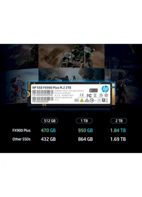 SSD накопичувач M.2 2280 4TB FX900 Plus (7F619AA) HP (336213522)