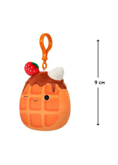 М'яка іграшка (SQCP00219) Squishmallows на кліпсі- Вафелька Вівер 9 см (367830181)