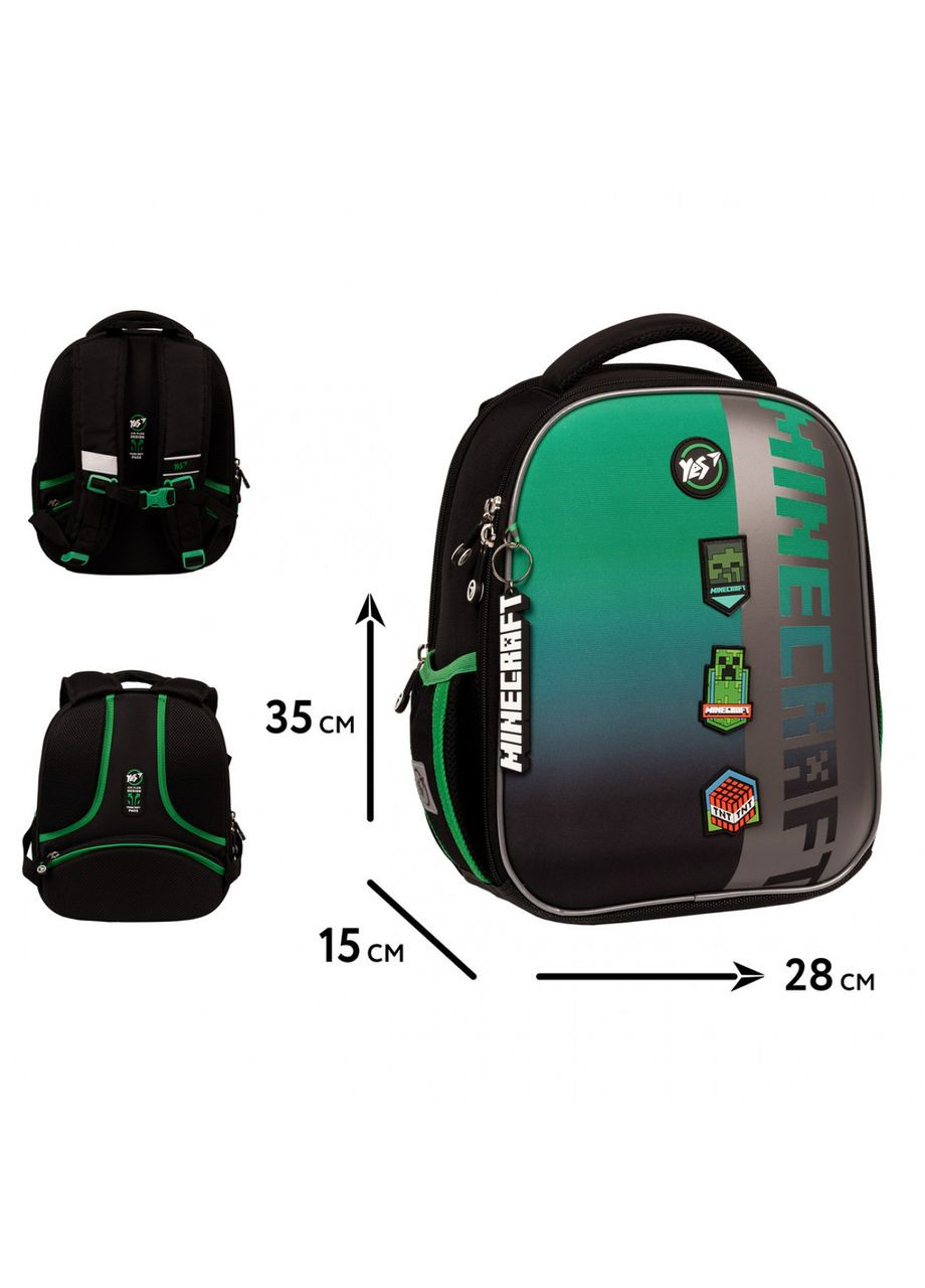 Рюкзак H-100 шкільний каркасний Minecraft Icons 559861 Yes (369627528)