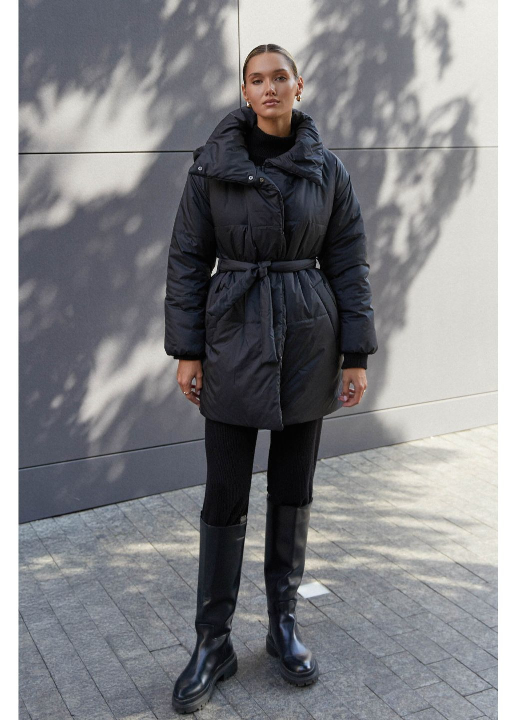 Черная зимняя куртка 2213.6130 Seventeen