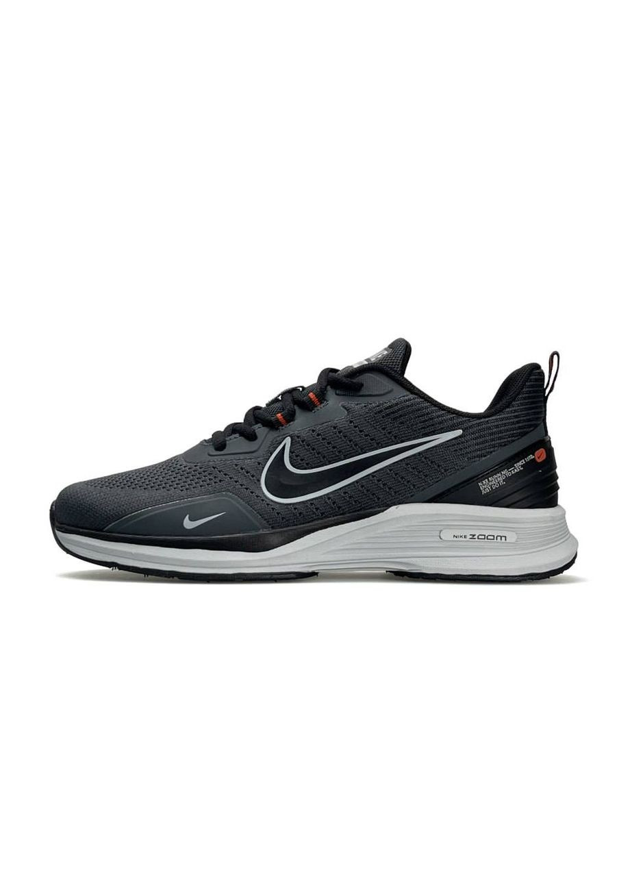 Темно-сірі Осінні кросівки чоловічі nike No Brand Zoom Winflo Dark Grey