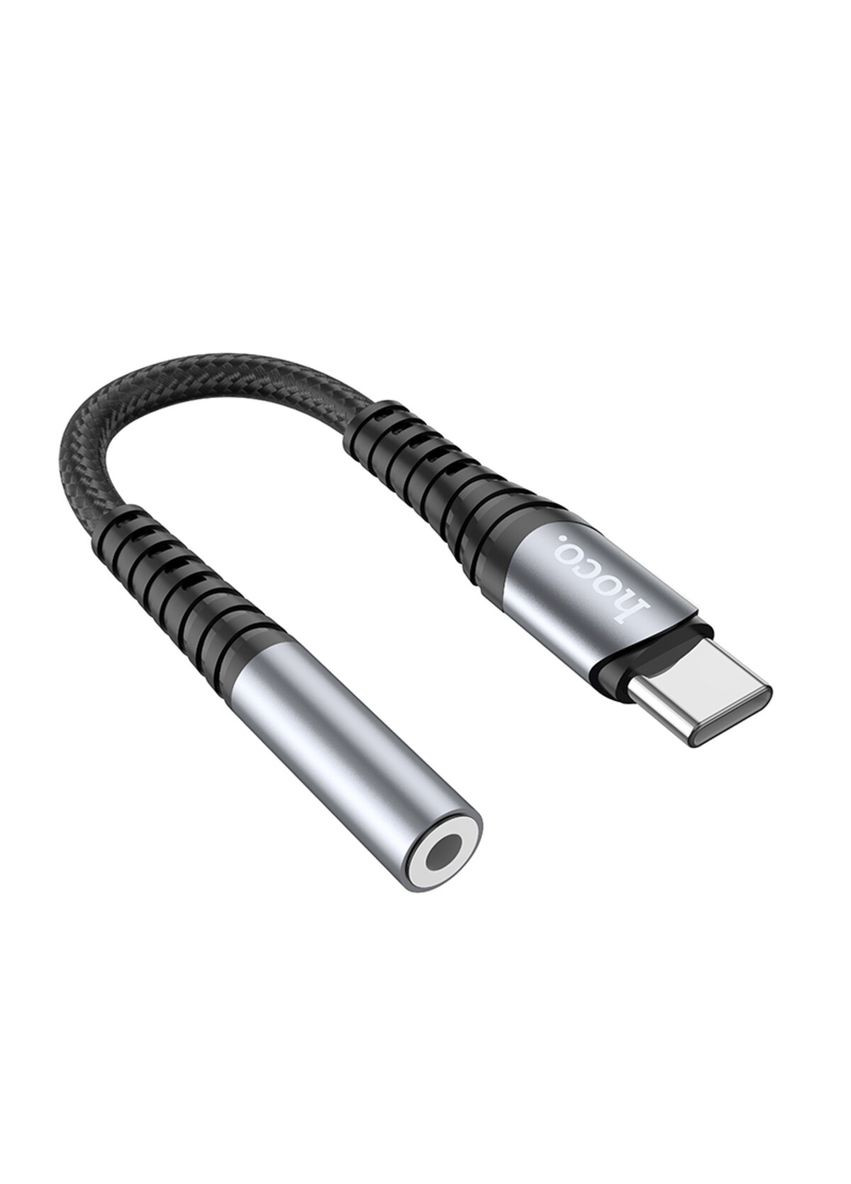 Кабель-перехiдник LS33 Type-C Digital 3.5 Audio converter Metal Gray Hoco (300684837)