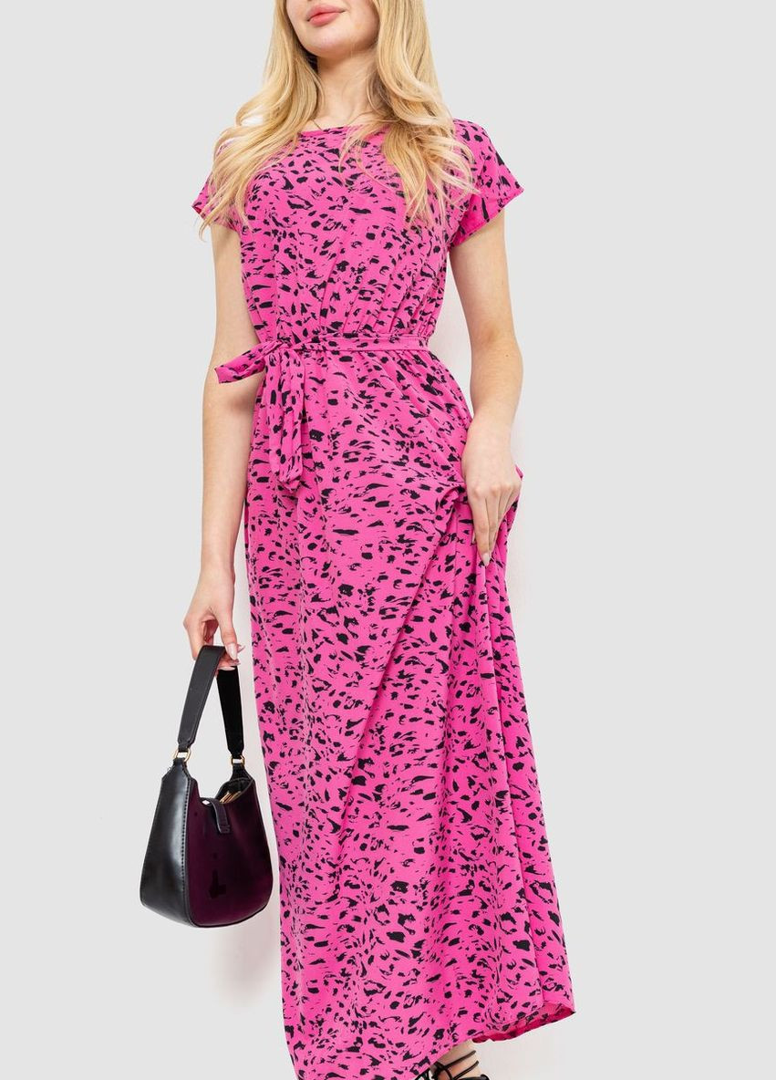 Розовое платье с принтом, цвет розовый, Ager