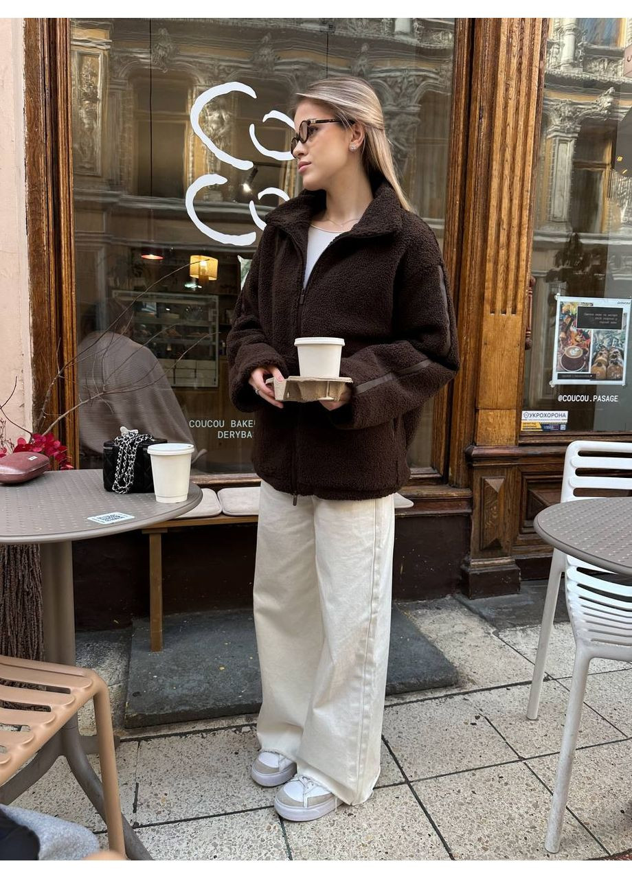 Шубка 🐻 «Тедди» из меха-барашка – стиль, уют и современный шарм (замеры в описании) Vione (368880917)