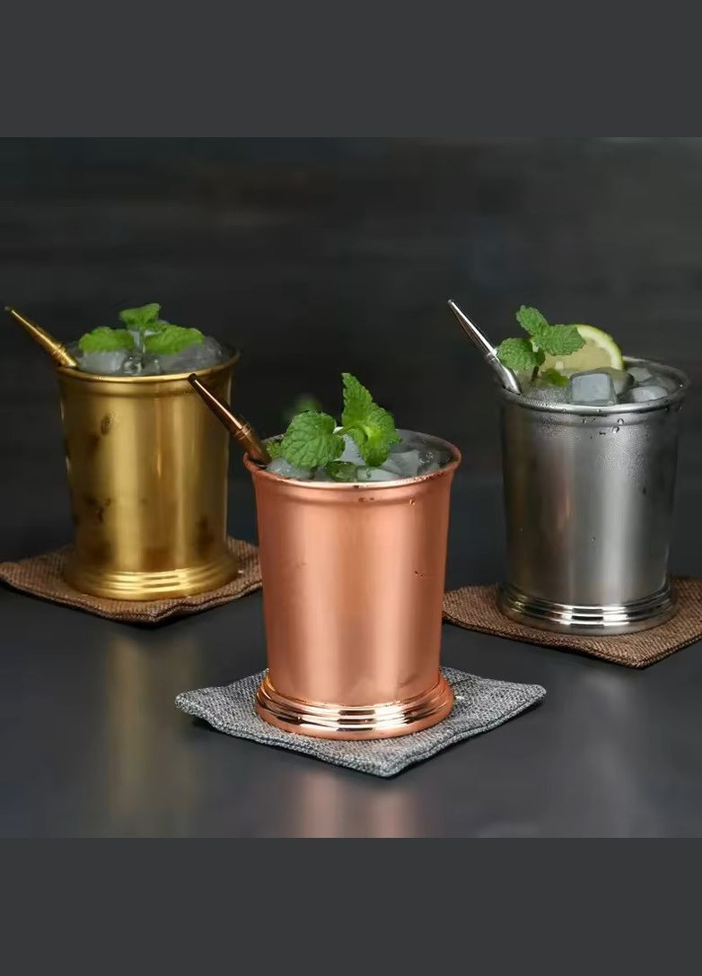 Стакан для мохито 400 мл розовое золото хайболл из нержавеющей стали для охлажденных напитков REMY-DECOR (300520751)
