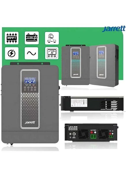 Гібридний автономний інвертор JARP-3.2KVA 3000W 24V з MPPT та чистою синусоїдою 3КWT резервне живлення для дому та офісу Jarrett (370639635)