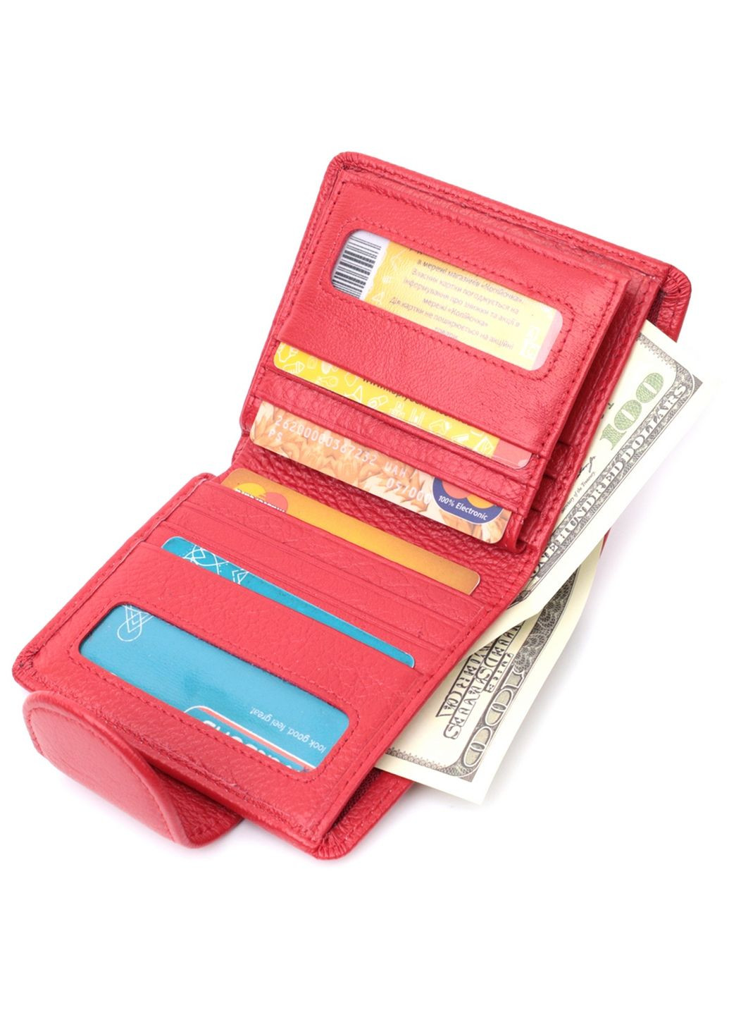 Жіночий шкіряний гаманець 10х11х2 см st leather (315873020)