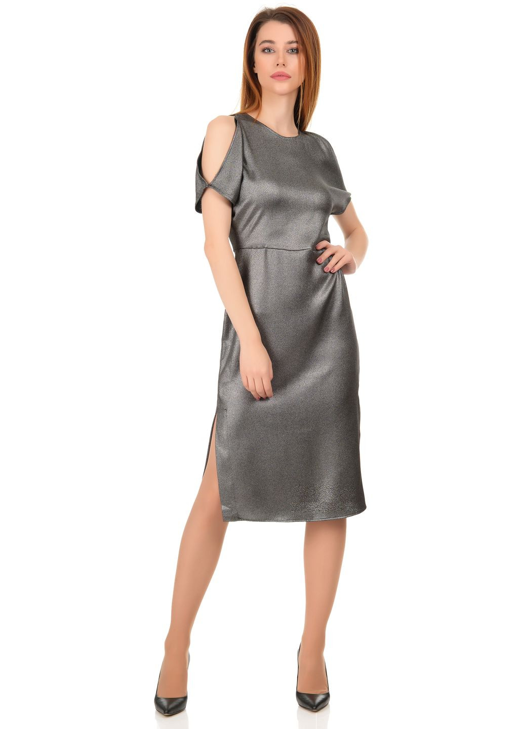 Серое платье H&M