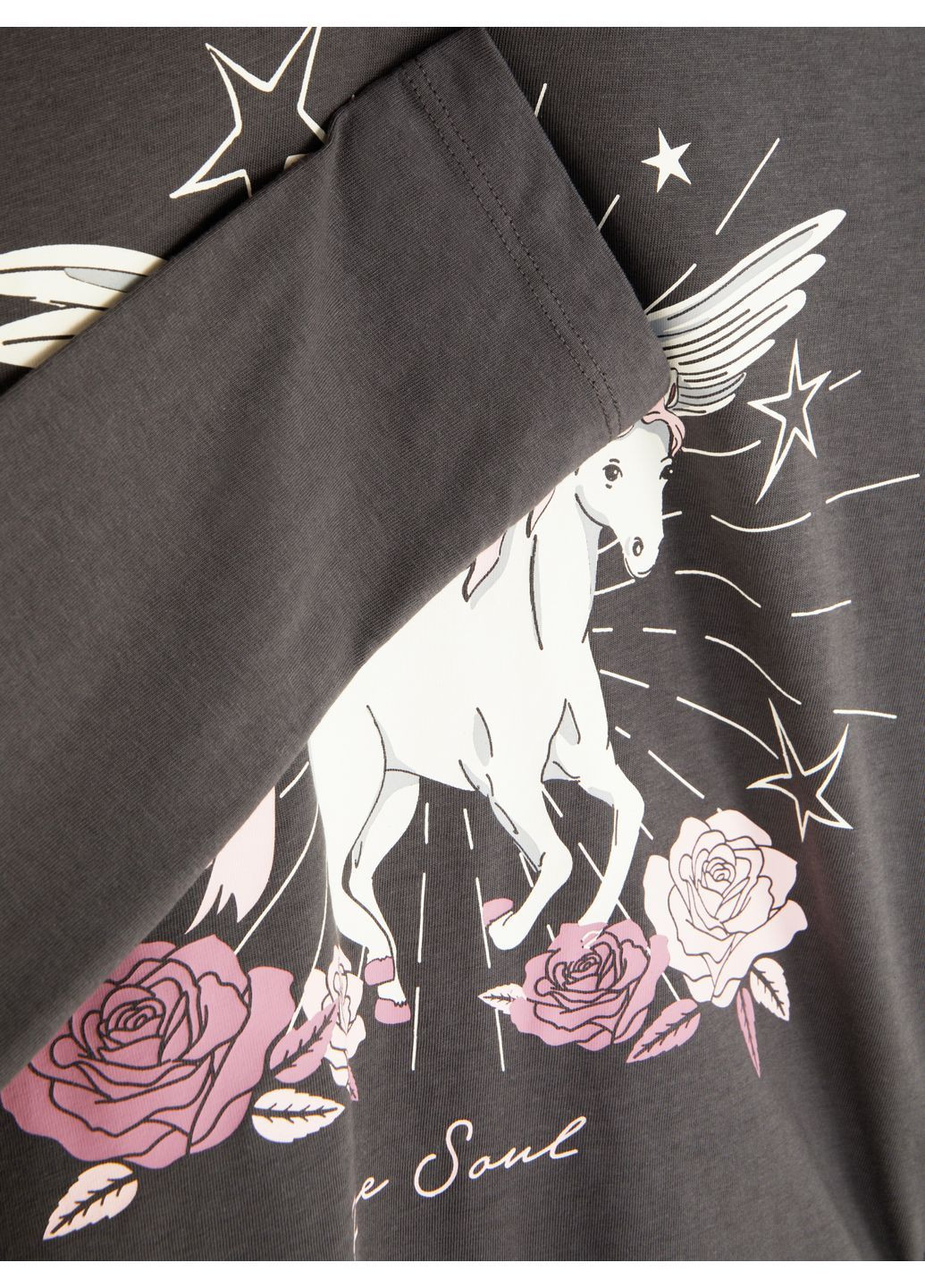 Темно-серый лонгслив Primark