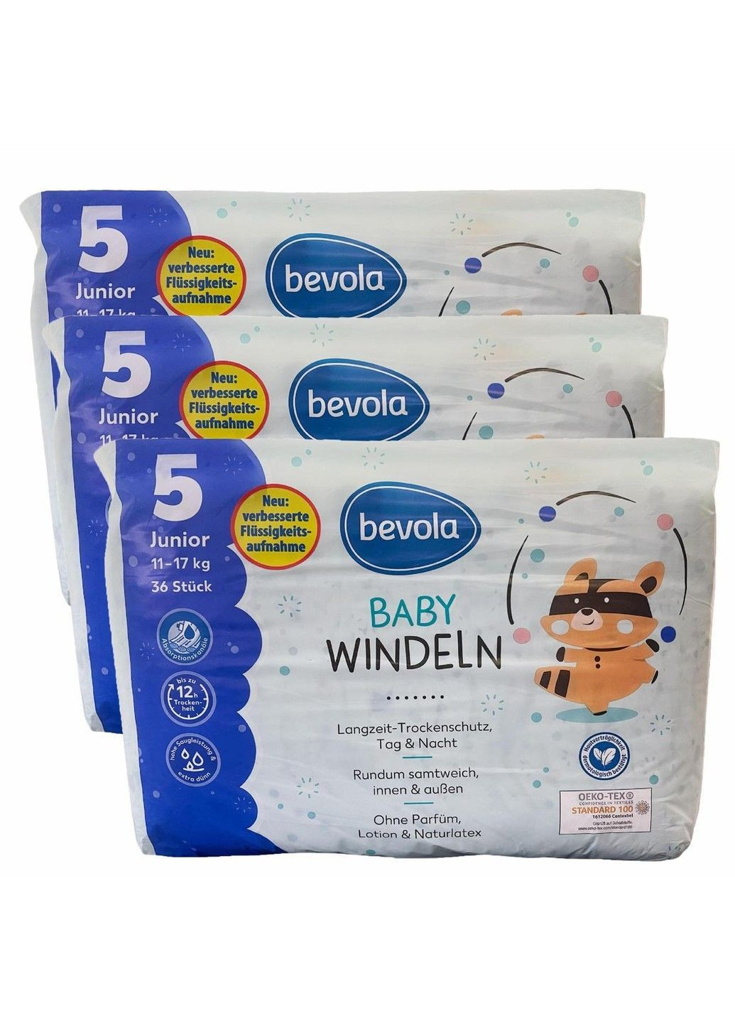 Подгузники Baby 5 Junior (11-17 кг), 108 шт. Bevola (363330522)