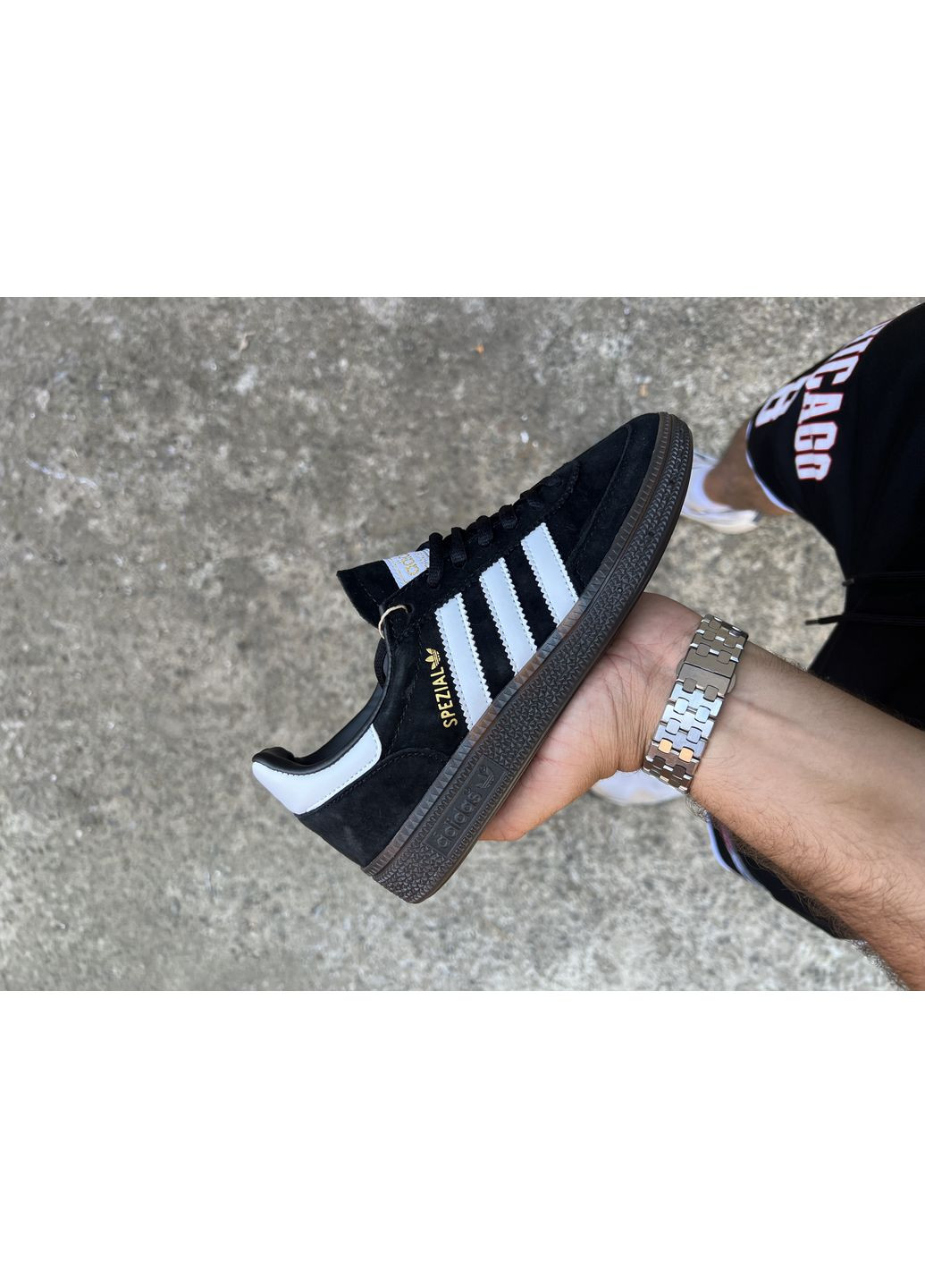 КРОССОВКИ ЖЕНСКИЕ ADIDAS SPEZIAL BLACK АДИДАС СПЕЦИАЛ No Brand чёрные демисезоны (369389645)