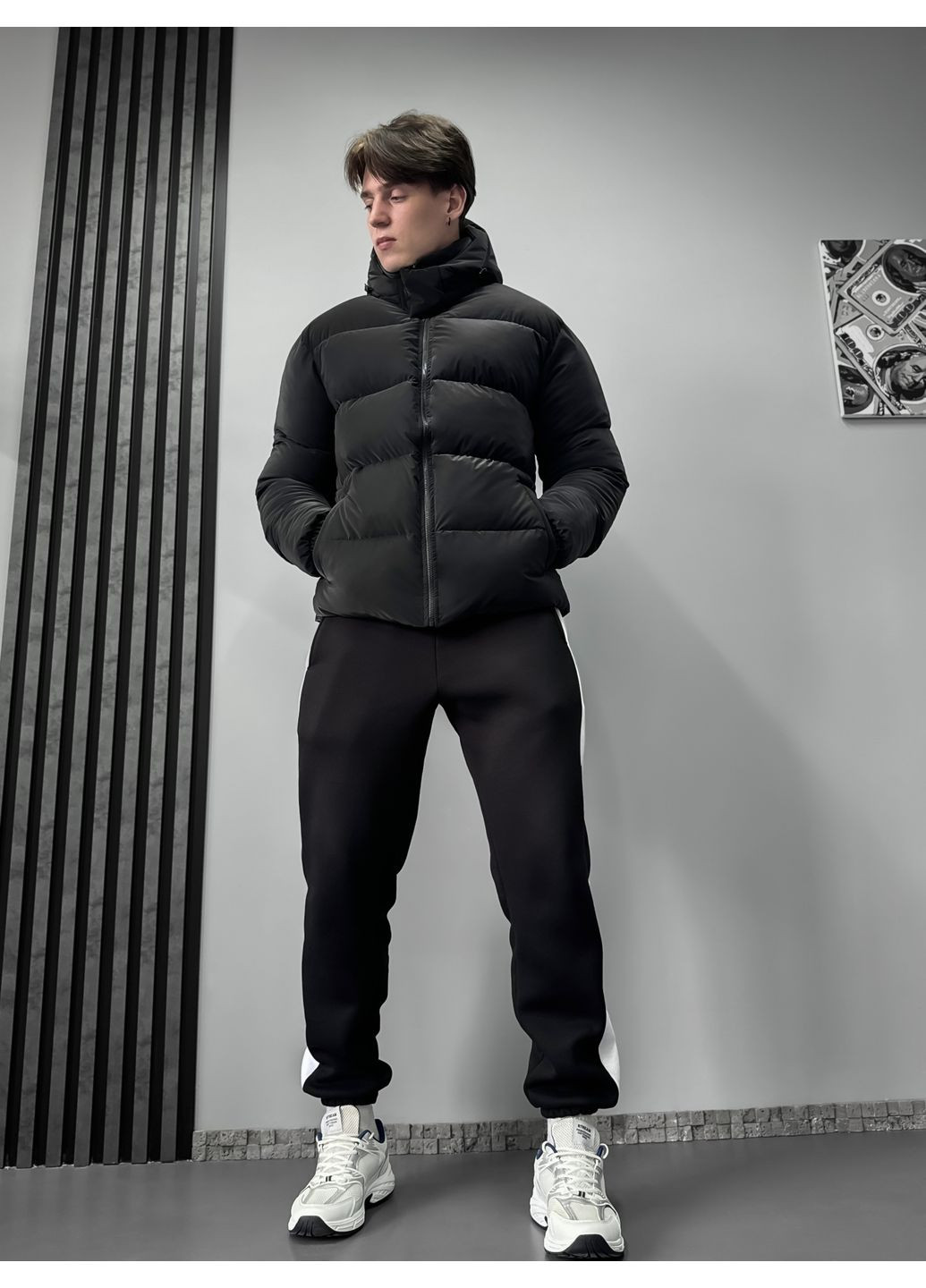 Черный зимний Пуховик Seventy.Eight