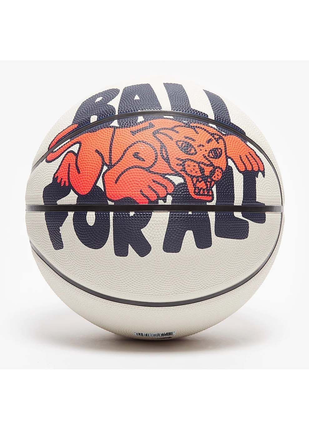 М'яч баскетбольний EVERYDAY PLAYGROUND 8P GRAPHIC DEFLATED light BONE/orange size 5 Nike (333959644)