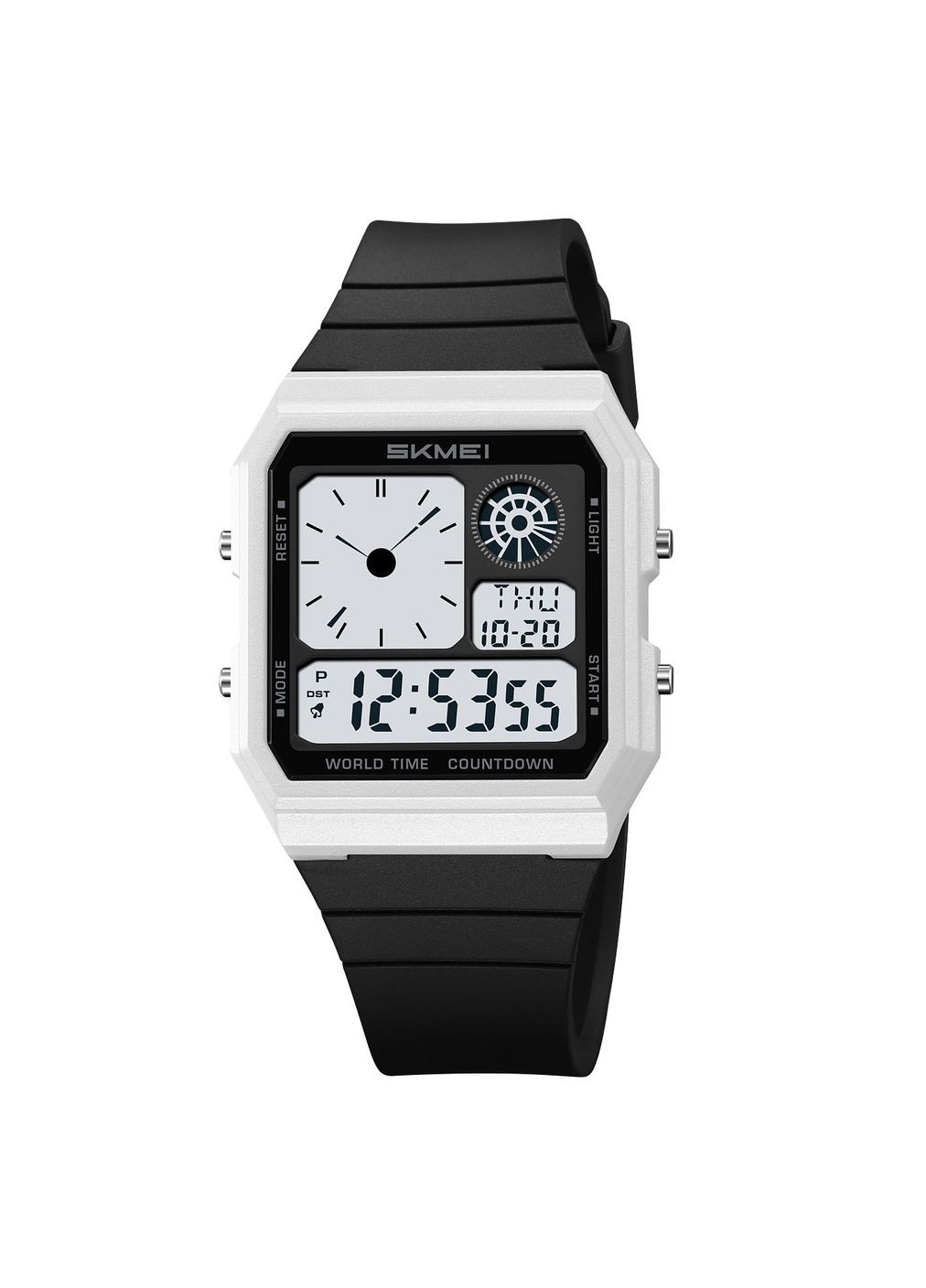 2347WTBK White-Black электронный спортивный, сasual Skmei (324214076)