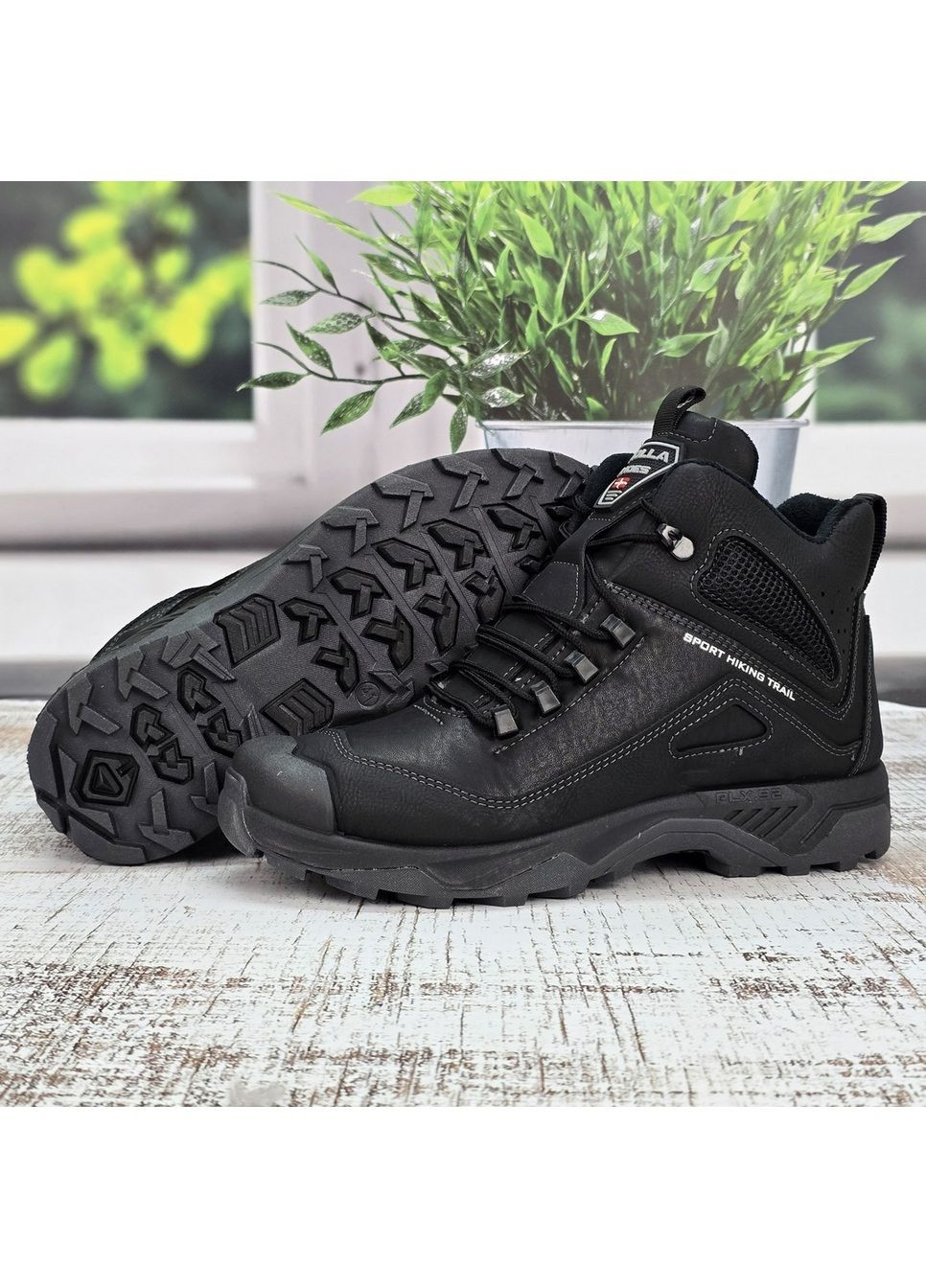 Черевики чоловічі зимові чорні на шнурках Paolla (366341474)