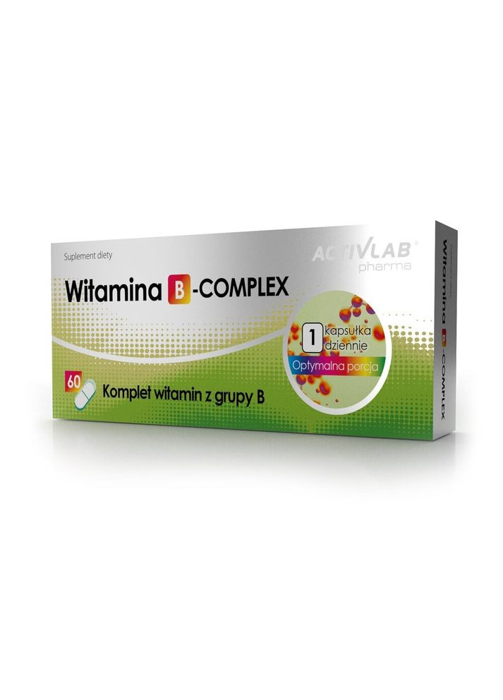 Вітаміни та мінерали Vitamin B-Complex, 60 капсул - Термін 02.26 ActivLab (371808294)
