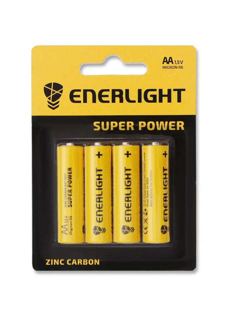 Батарейка Super Power AA (блістер 4 шт) Enerlight (355464110)