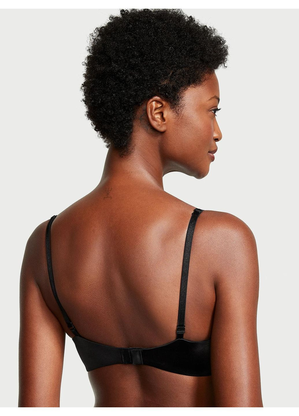 Черный комплект женского белья very sexy shine black (лиф 36c + трусики cheeky m) Victoria's Secret