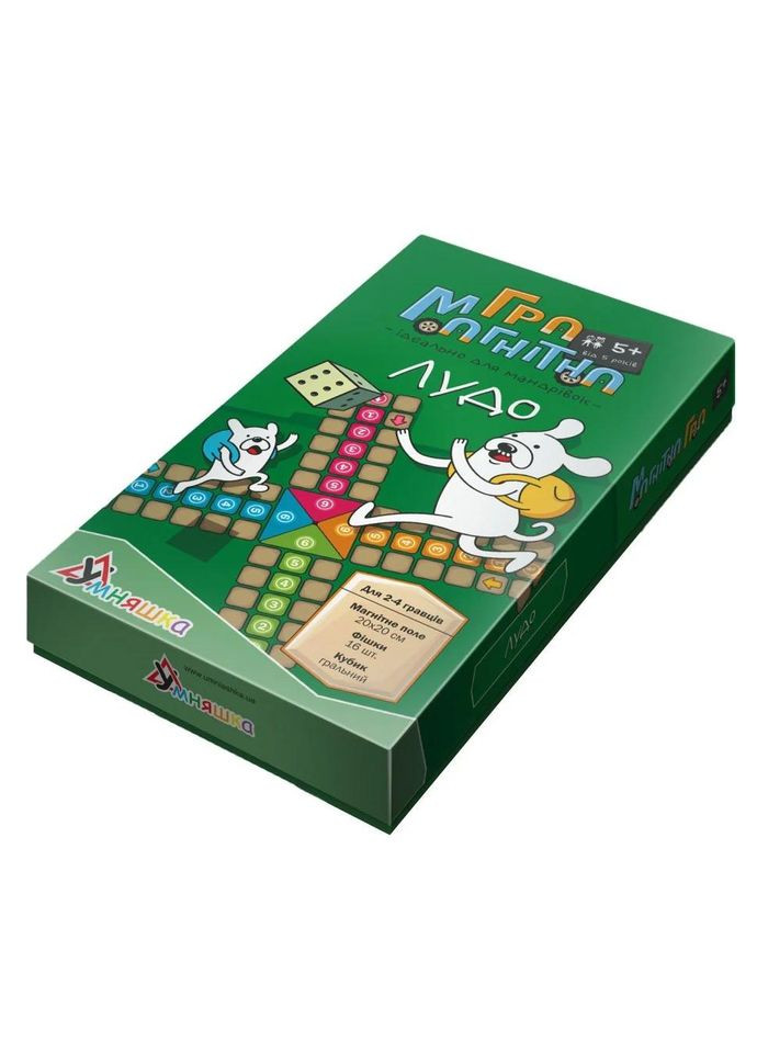Дитяча настільна гра магнітна "Лудо" 1463 від 5-ти років УМНЯШКА (330606665)