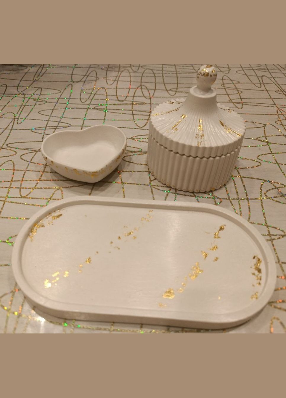 Шкатулка из гипса для украшений с подсвечником на подставке подарок декор ручная работа Handmade (314696275)