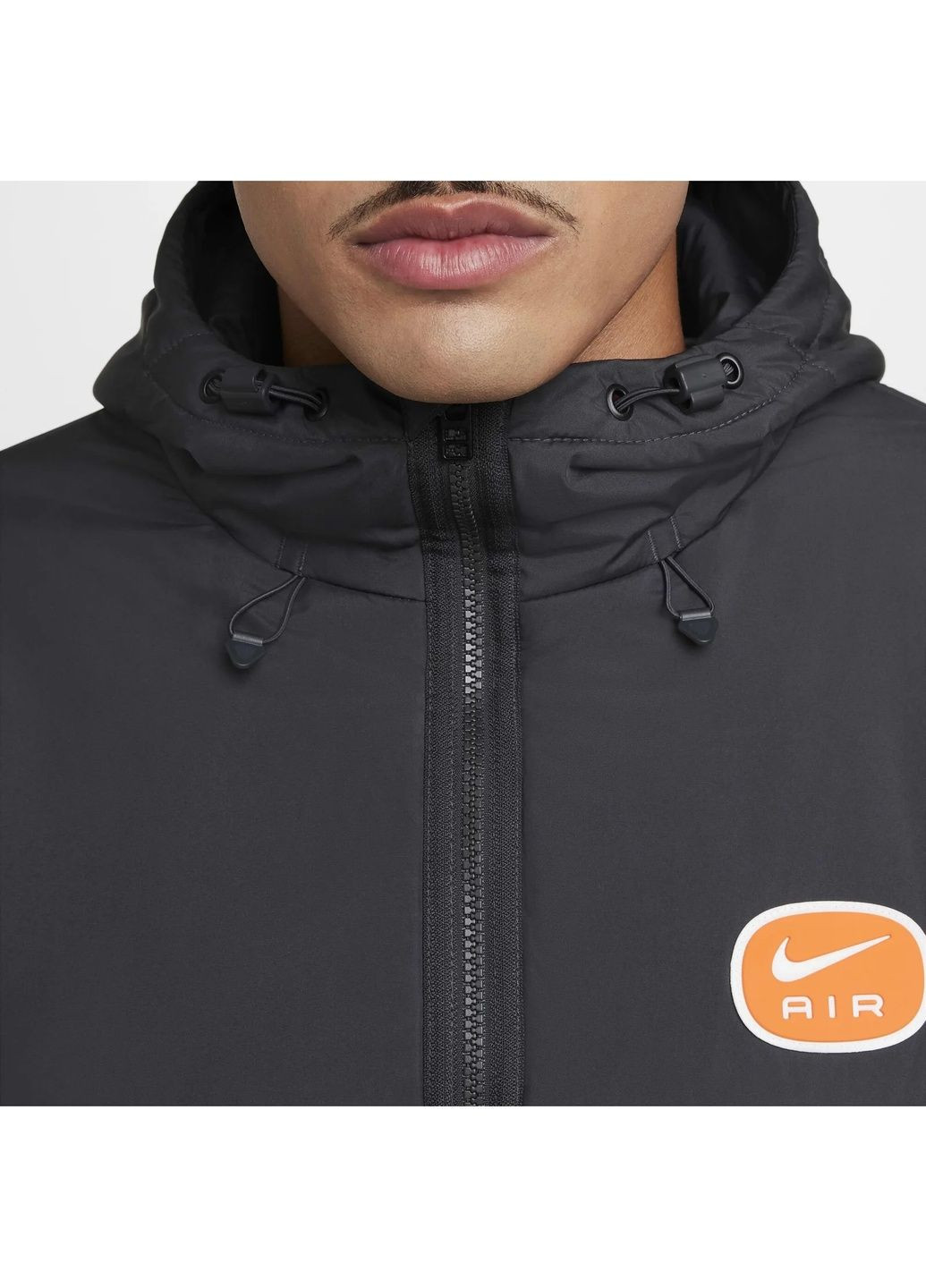 Чорна куртка чоловіча nsw sw air syn fill jkt black/grey Nike