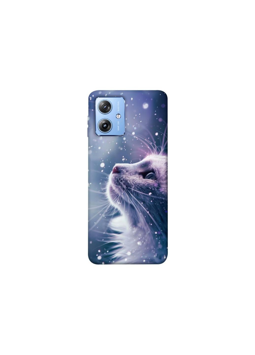 Чохол на Motorola Moto G84 Snow cat Frontalka (346497070)