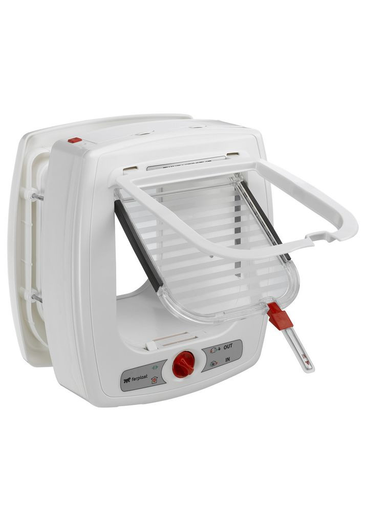 Врезная дверка для кошек с системой считывания микрочипов Swing Microchip (Ферпласт Свинг Микрочип) Ferplast (297511169)