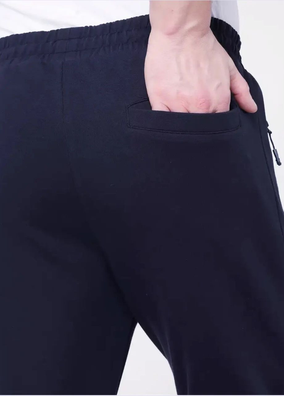 Темно-синие кэжуал демисезонные брюки Armani Exchange