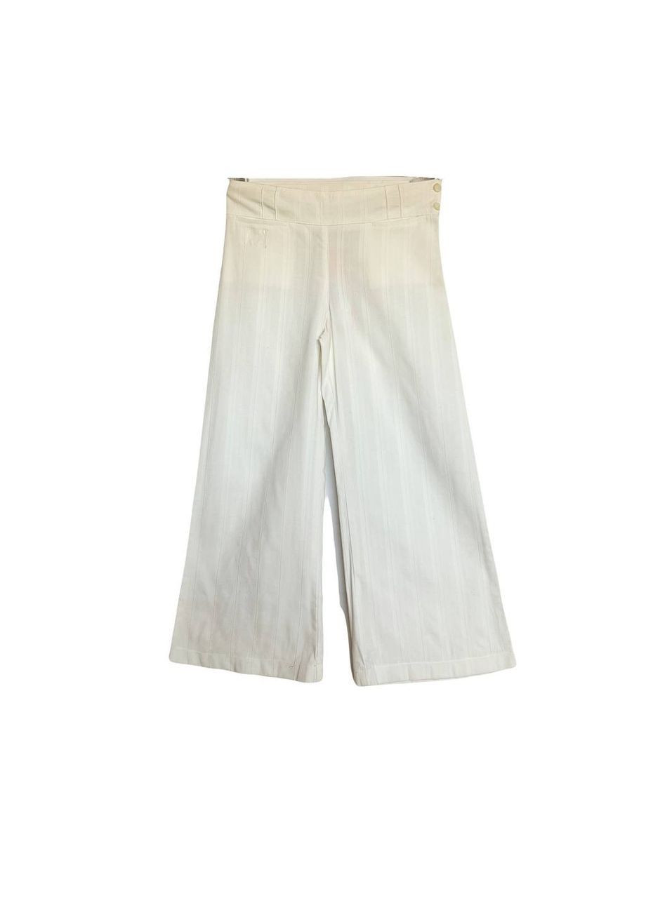 Белые повседневный летние брюки Mandarino