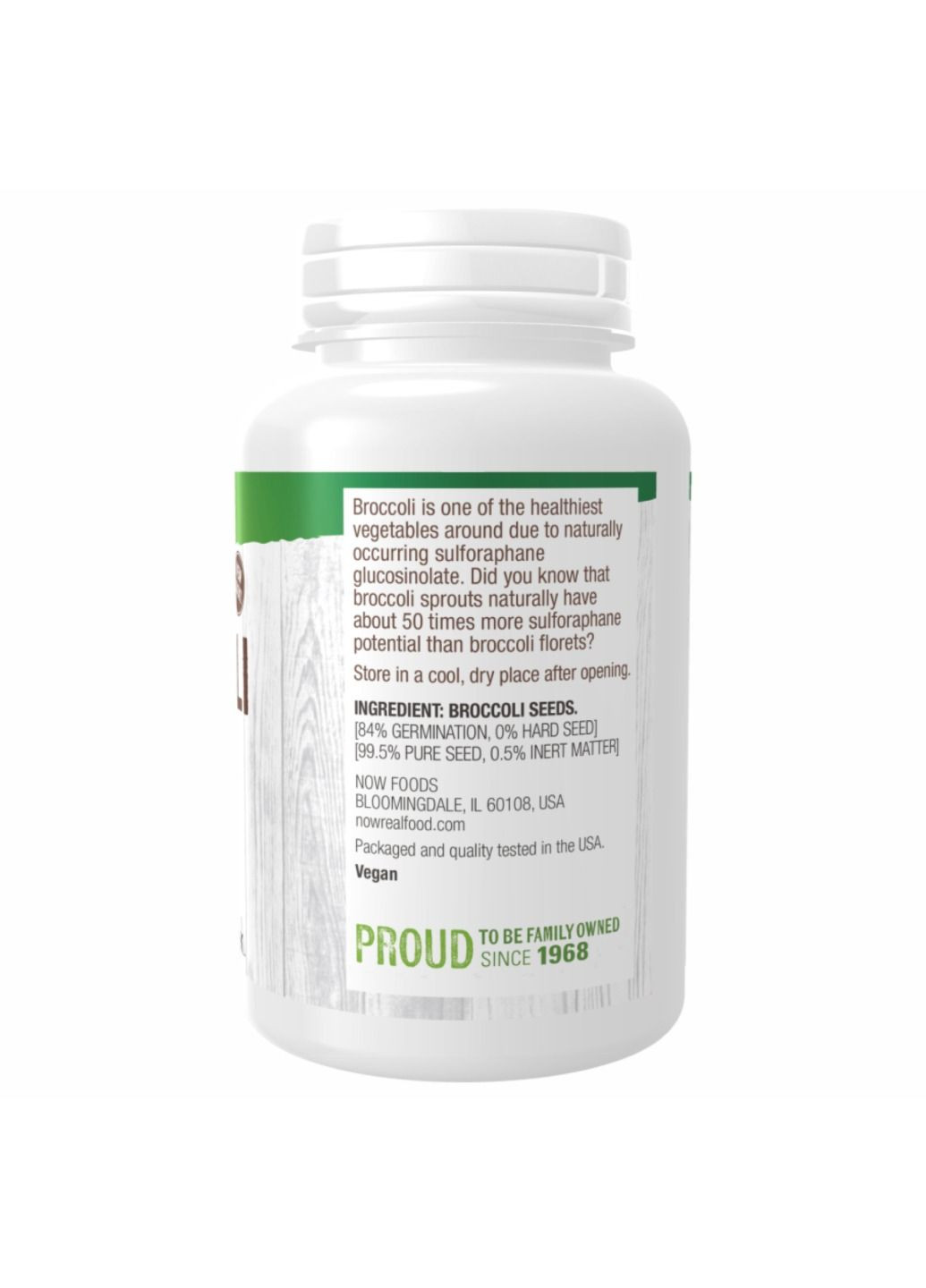 Добавка Broccoli Seeds Sprouting - 113g Now Foods (280899568)
